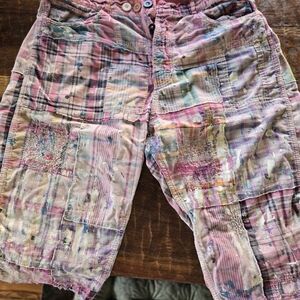 Magnolia Pearl Multicolor Patchwork Women Shorts